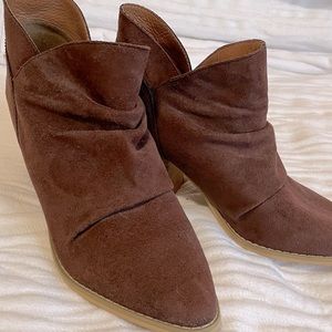 Burgundy ankle boots